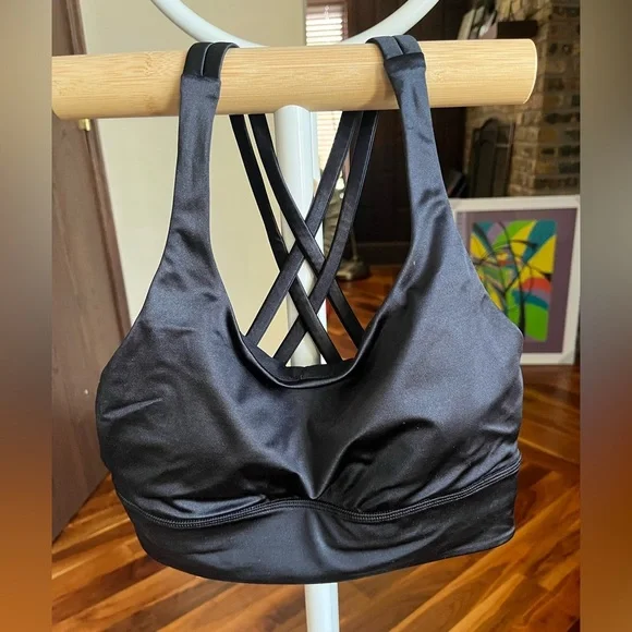 Lululemon Energy Longline Bra Satin Shine, size 6, NEW